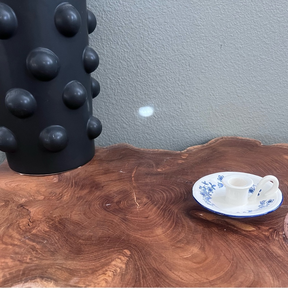 Floral candle holder 🕯️💙🤍